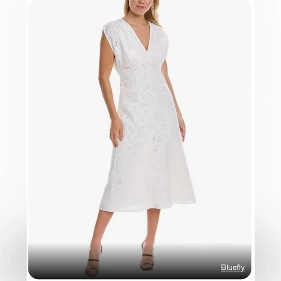 Hugo Boss | Dresses | Hugo Boss Womens Dipata Lace Midi Dress Size 8 Color  White | Poshmark
